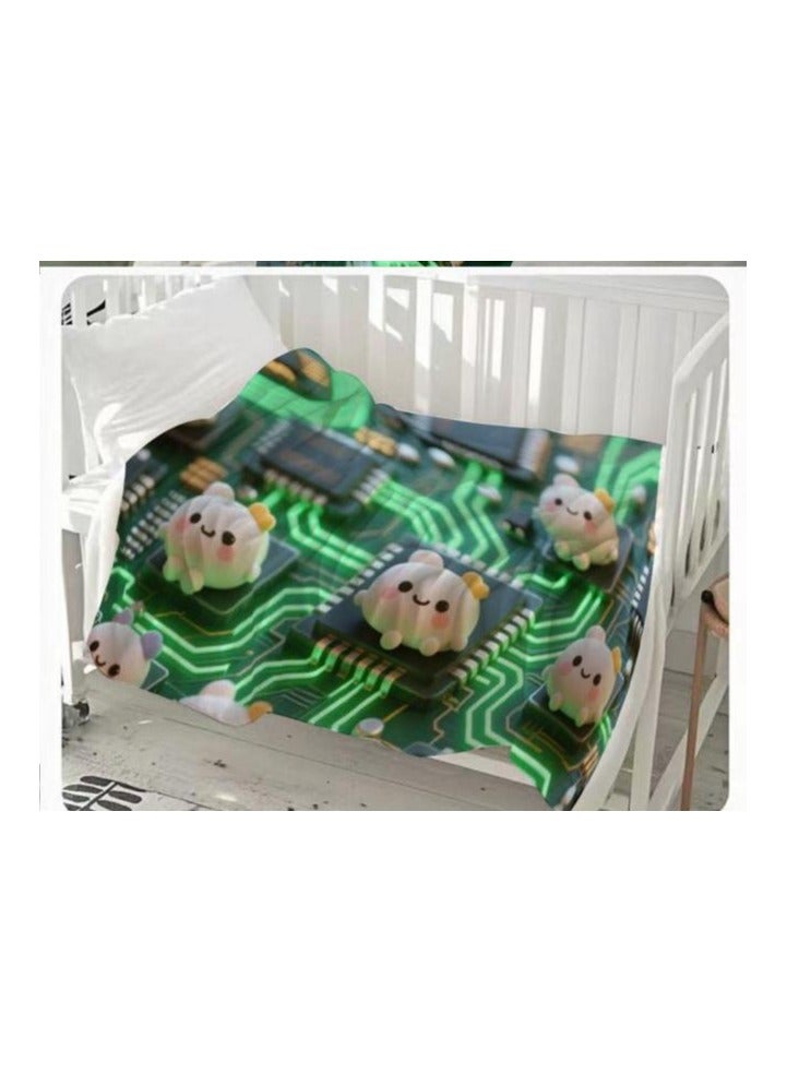 general Flannel thin blanket (warm and comfortable, suitable for sleep, gaming, dust removal and sandproof) 150cm*200cm - 131 - Image 3