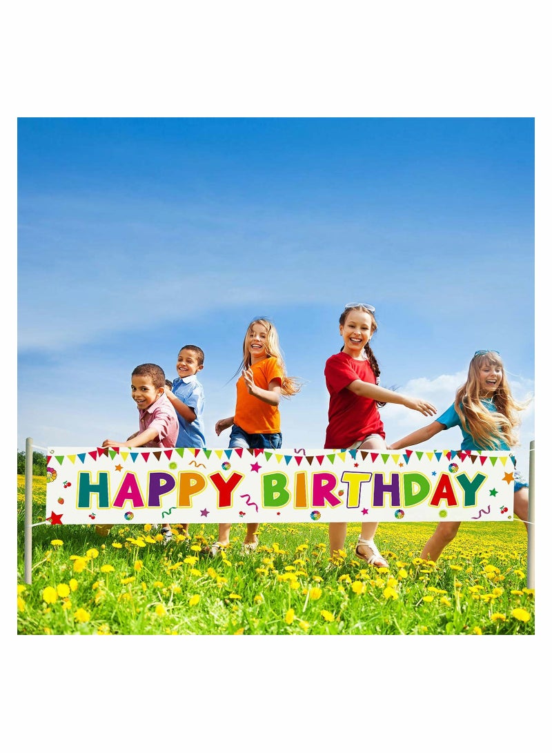Barakah Large Happy Birthday Banner for Party Supplies Decoration (300X50cm) - Image 2