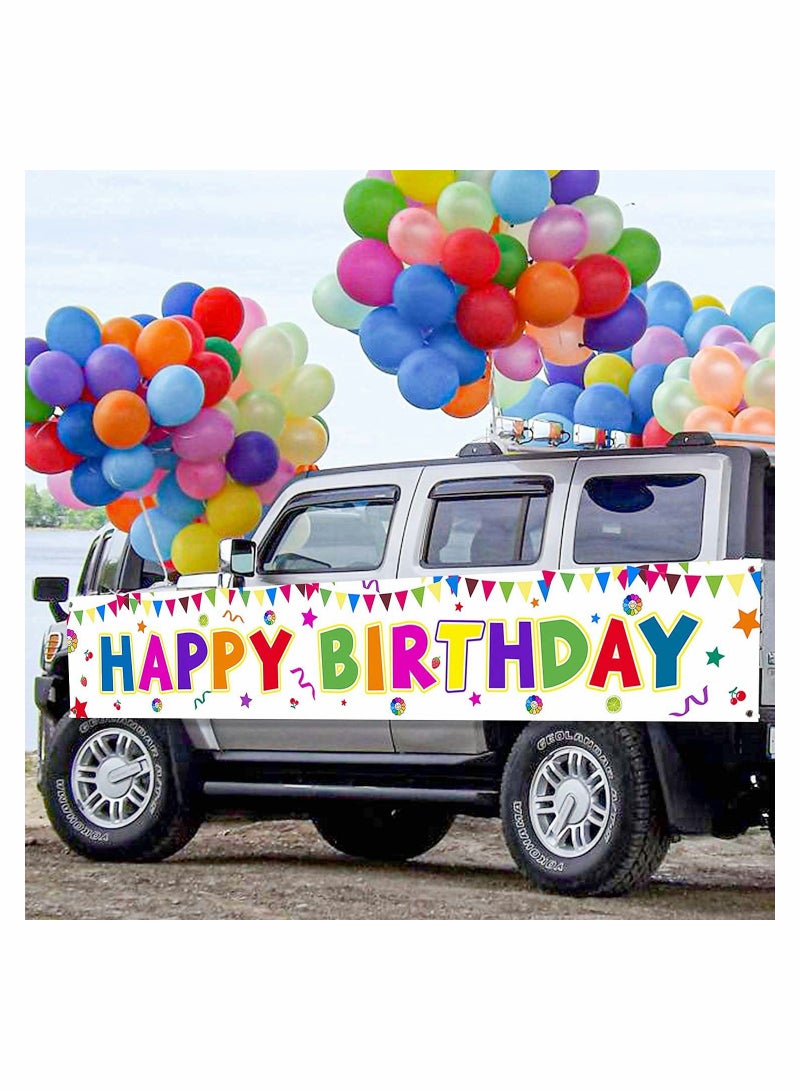 Barakah Large Happy Birthday Banner for Party Supplies Decoration (300X50cm) - Image 3