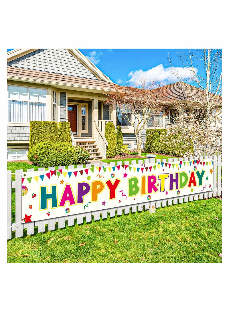 Barakah Large Happy Birthday Banner for Party Supplies Decoration (300X50cm) - Image 4