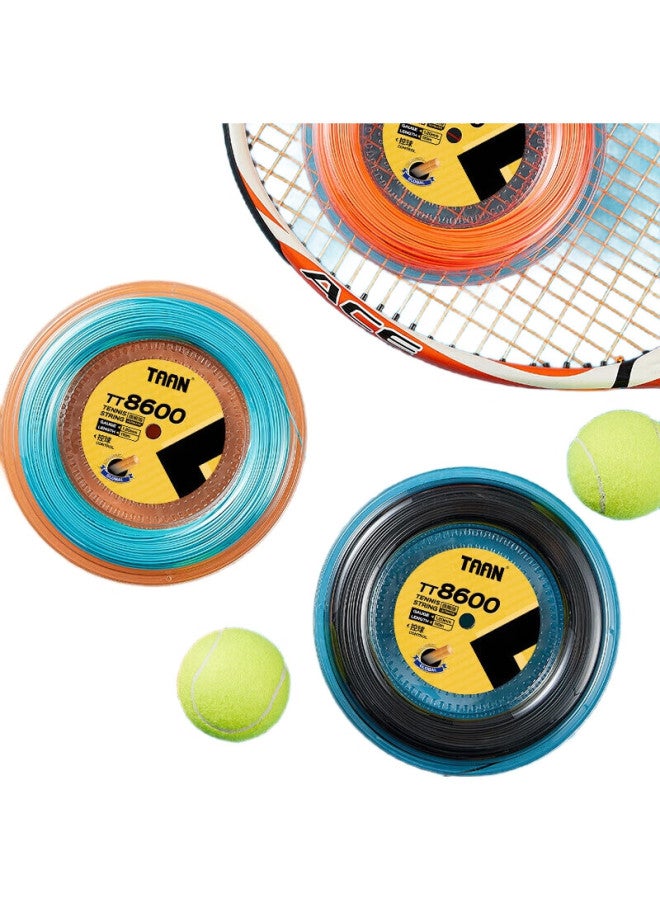 TAAN Tennis String, Large Roll Tt8600, Hard String, High Elasticity, Durable, 110M, Suitable For 9 Rackets, Orange, Single Roll - Image 1