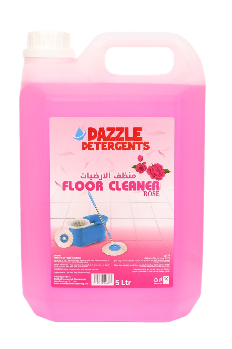 دازل منظف ​​الأرضيات برائحة الورد 5 لتر