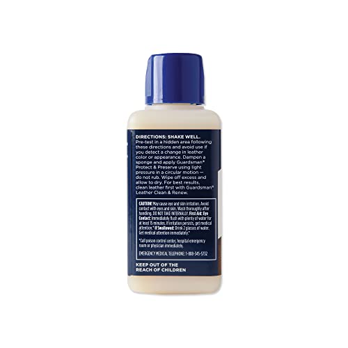 Guardsman Protect Preserve Leather Protector for Leather Furniture Car Interiors Small Leather Goods and Leather Shoe Cleaner 84 Fluid Ounces - Image 3