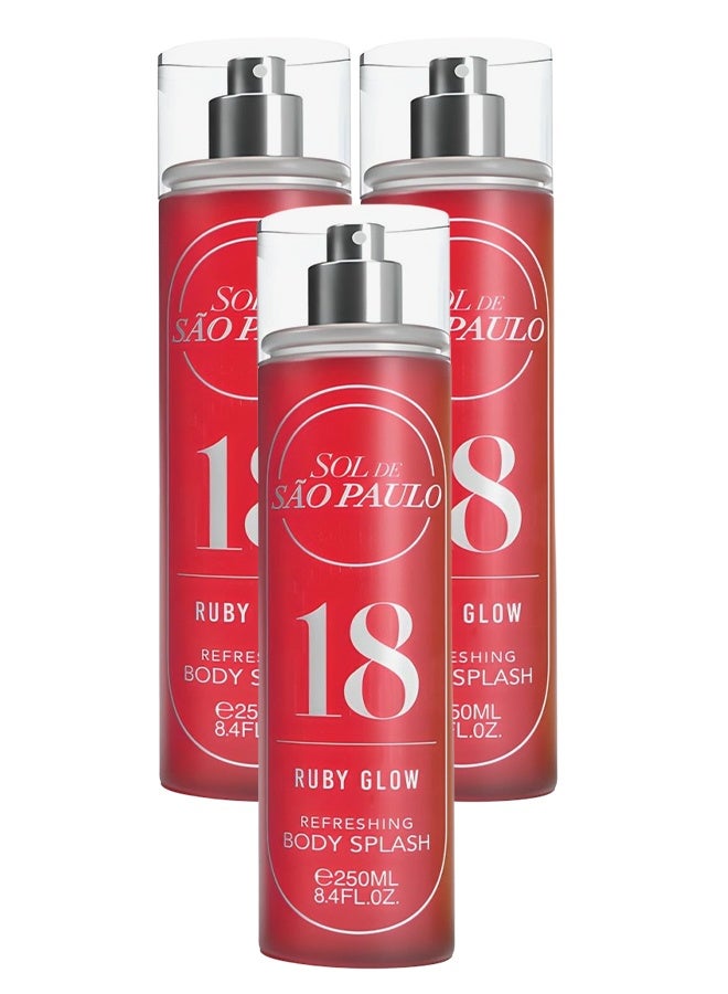 اس او ال 3 قطع معطر الجسم المنعش دي ساو باولو 18 روبي جلو 250 مل - Image 1