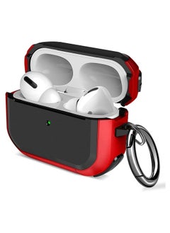 ELTRAZONE AirPods Pro Case Cover with Keychain Full Protective Shockproof Soft TPU Accessories Skin Compatible for Apple Airpods Pro Case for Women Men Girls Boys Front LED Visible
