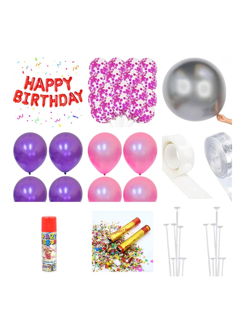 Party pack of more than 37 items ideal for girls birthday party decorations balloons and celebrations
