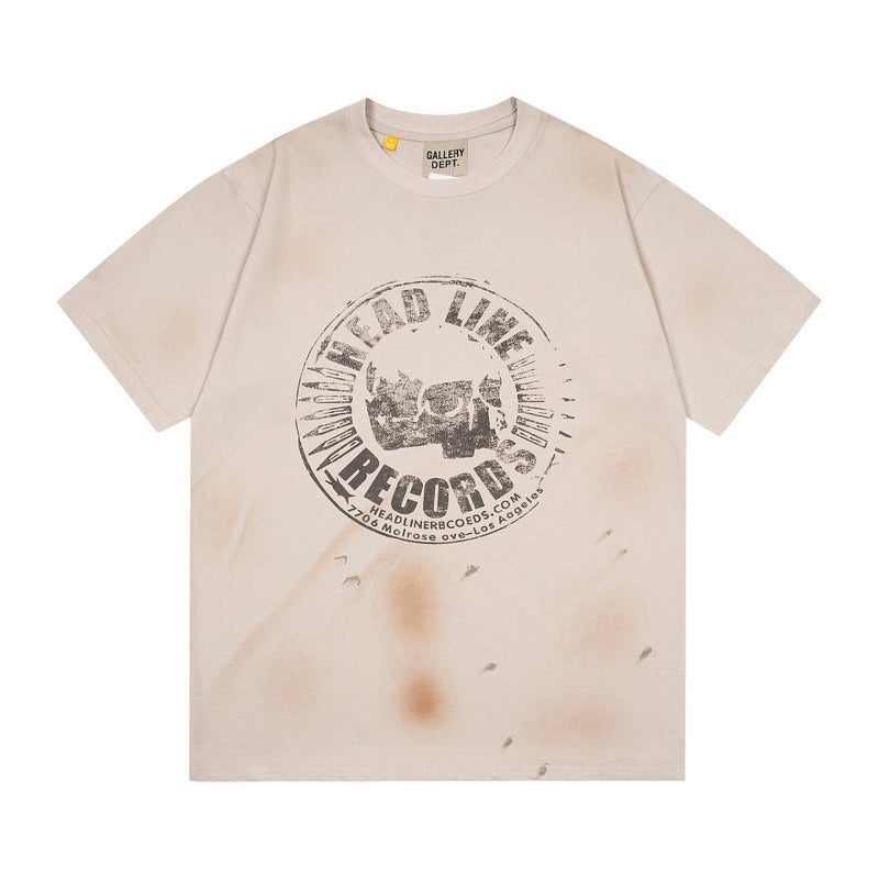 Gallery Dept Splash Ink Cotton Tee Unisex G339 White  - Image 4