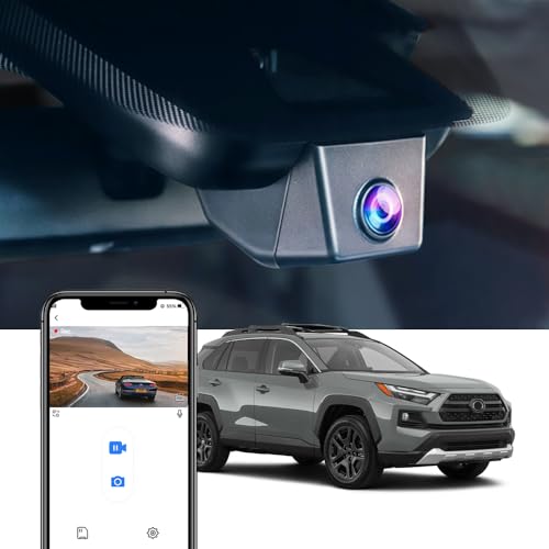 Fitcamx 4K Dash Cam Suitable for Toyota RAV4 2022-2025 (Model B/with Vent Hole on Cover), OEM Factory Look, UHD 2160P Video, Built-in WiFi & APP, Loop Recording, G-Sensor, Plug & Play, 64GB Card - Image 1