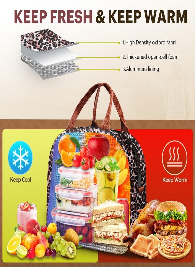 EASYFUN Lunch Bag for Women & Men, Adult Insulated Leakproof Lunch Box Bags with Large Capacity, Cooler Tote Bag for Work/Travel/Office/Outdoor (Panther Black) - Image 5
