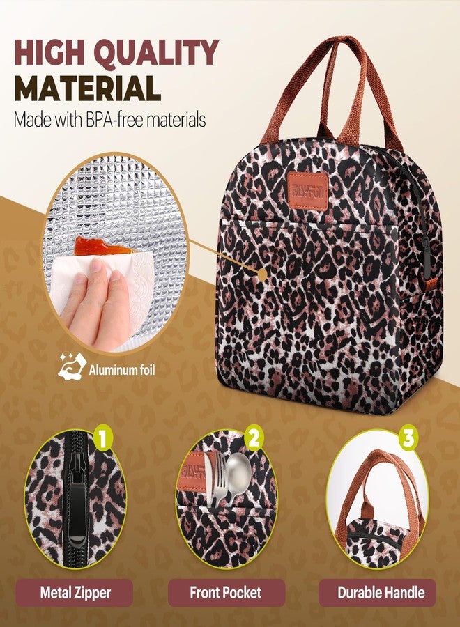 EASYFUN Lunch Bag for Women & Men, Adult Insulated Leakproof Lunch Box Bags with Large Capacity, Cooler Tote Bag for Work/Travel/Office/Outdoor (Panther Black) - Image 3
