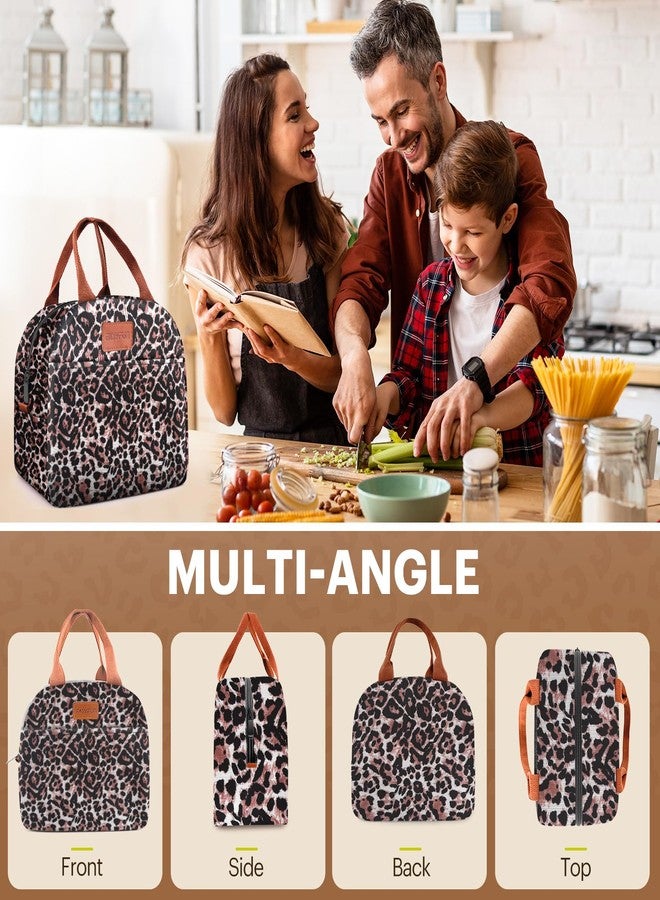 EASYFUN Lunch Bag for Women & Men, Adult Insulated Leakproof Lunch Box Bags with Large Capacity, Cooler Tote Bag for Work/Travel/Office/Outdoor (Panther Black) - Image 4