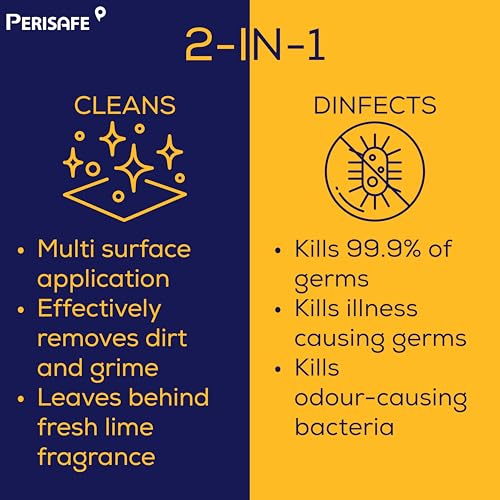 PERISAFE Multipurpose Disinfectant Wipe For Surfaces & Skin-100 Wipes | 100% Biodegradable Wipes | Antibacterial | 2-IN-1- Kills Germs & Cleans Tough Messes - Image 4