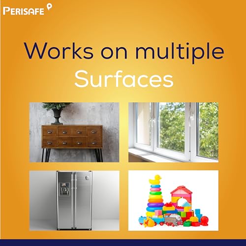 PERISAFE Multipurpose Disinfectant Wipe For Surfaces & Skin-100 Wipes | 100% Biodegradable Wipes | Antibacterial | 2-IN-1- Kills Germs & Cleans Tough Messes - Image 5