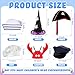 Hercicy 6 Pcs Kids Dress up Hats for Role Play Costume Hats Photo Booth CAPS for Cosplay Party Chef Police Firemen Wizard Pirate Lobster - Image 4