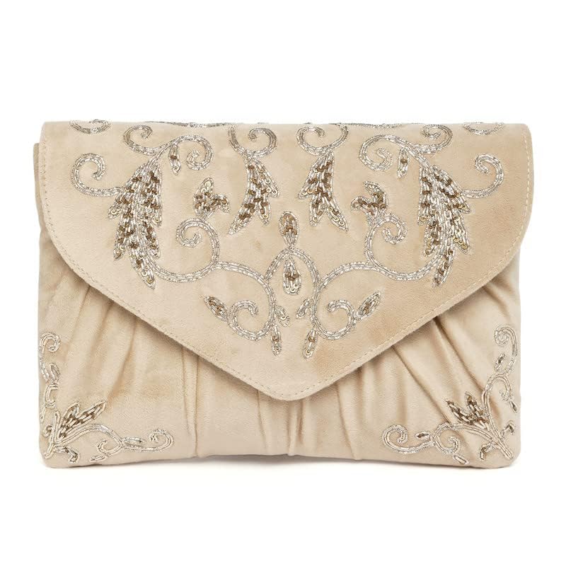 Aheli Clutch Purses Gift for Women Wedding Handmade Evening Handbags Party Bridal Clutch - Image 2