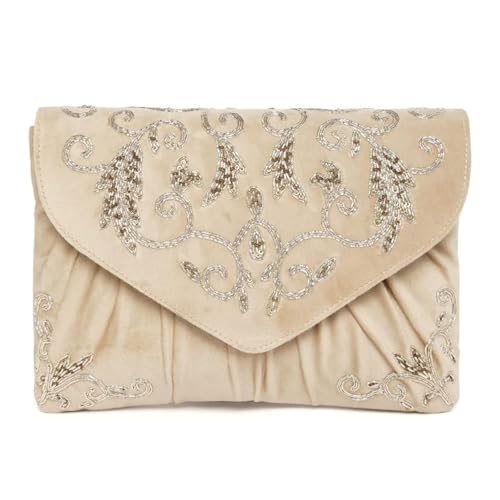 Aheli Clutch Purses Gift for Women Wedding Handmade Evening Handbags Party Bridal Clutch - Image 1
