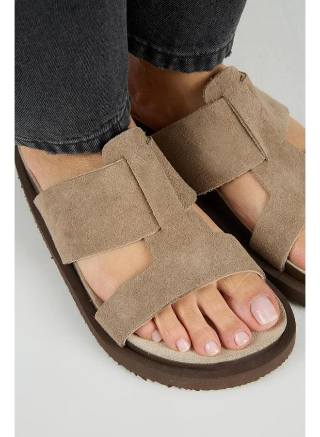 Manijero  Sabrina Women's Genuine Leather Double-Band Violet Slippers. for Women | Best Price UAE