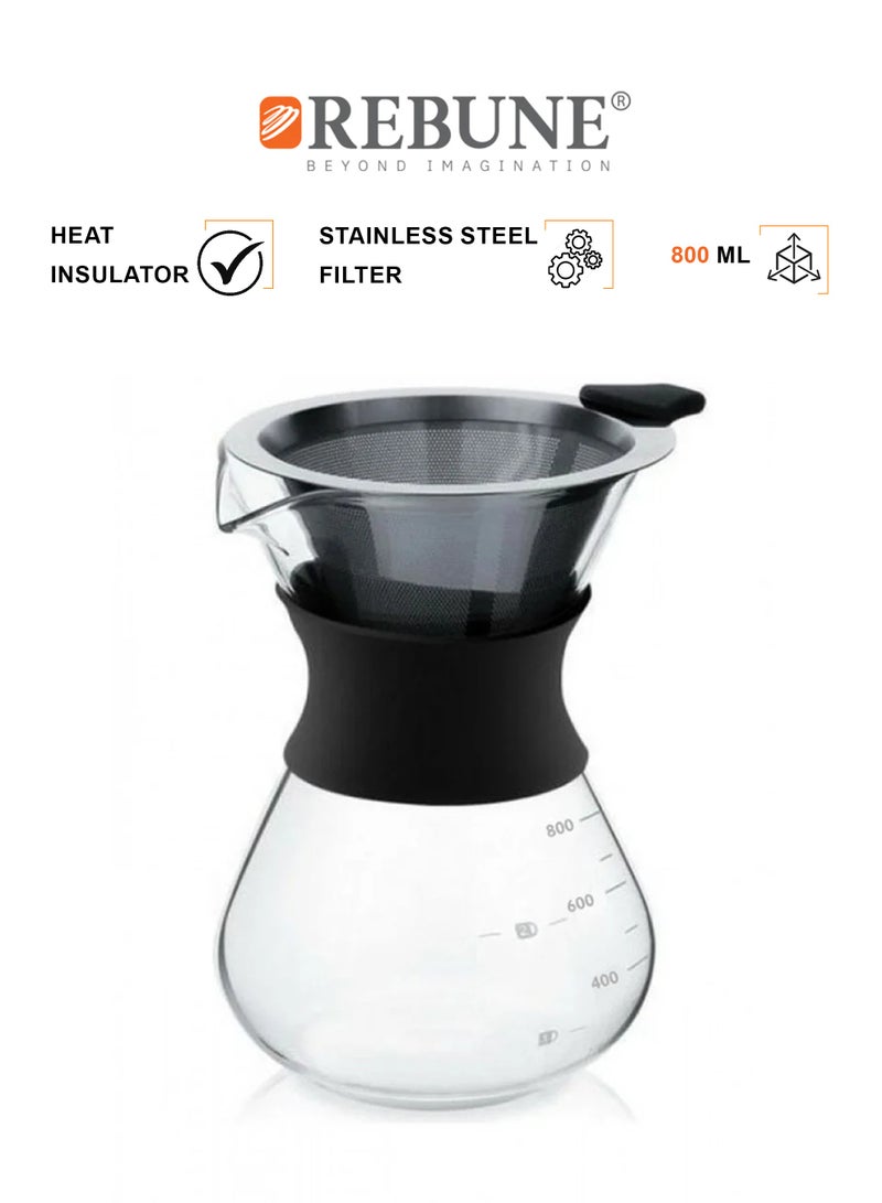 ريبون معدات صنع قهوة - 800 مل - شفاف - RRG-800 - Image 1