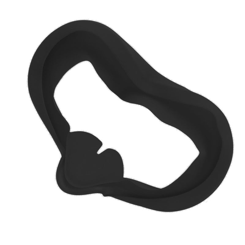 VR Glasses Silicone Eye Mask for Oculus Quest 2 Breathable Anti Sweat VR Protective CoverBlack - Image 5