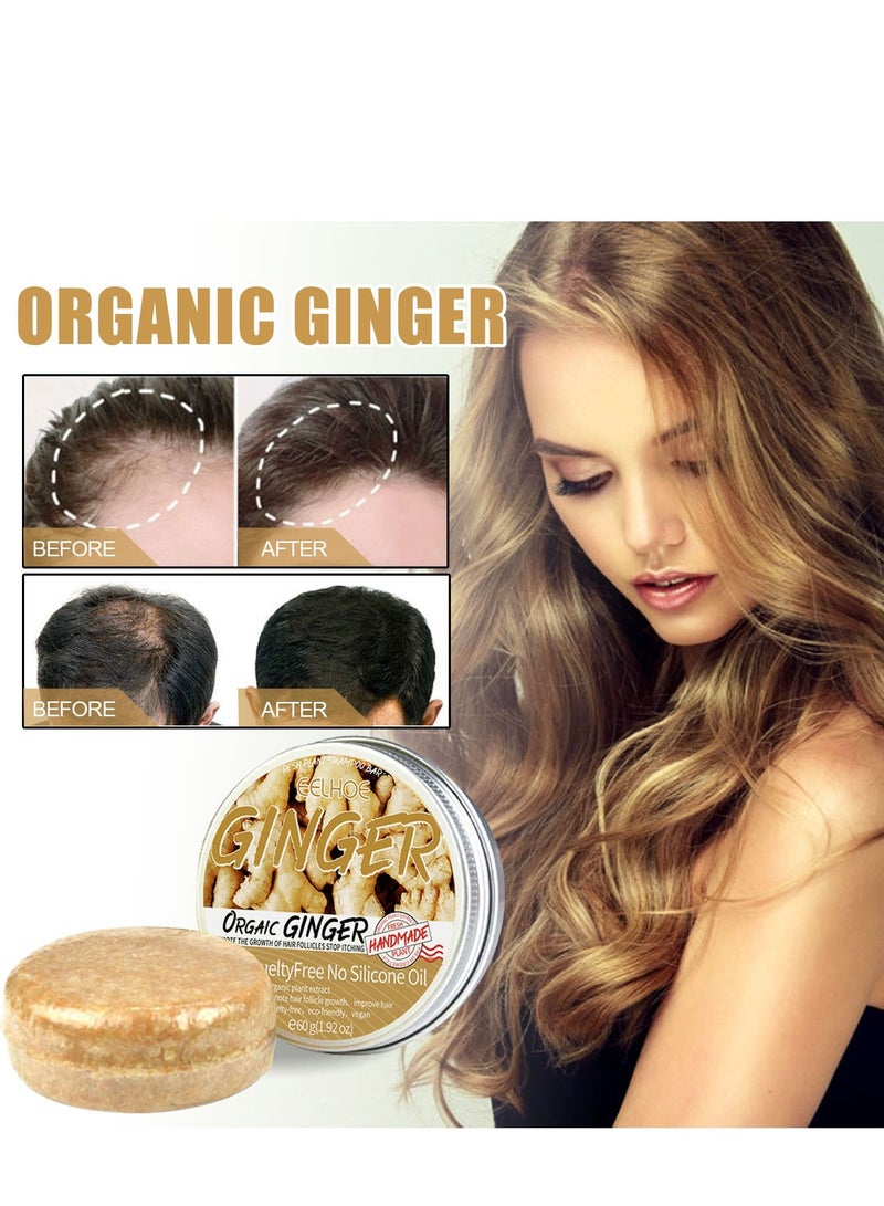 إيلهو صابون الزنجبيل شامبو مضاد لتساقط الشعر نمو الشعر الكثيف ترطيب فروة الرأس نظيفة وناعمة - Image 1