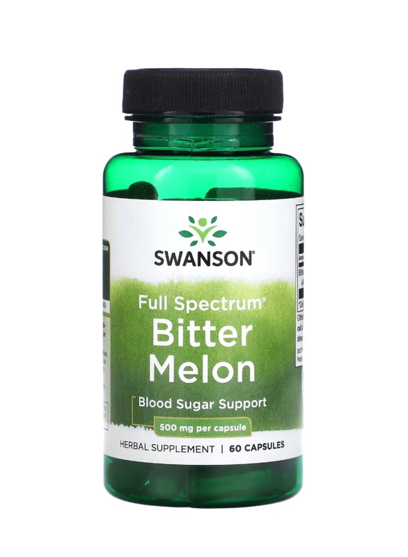 Full Spectrum Bitter Melon 500 mg 60 Capsules