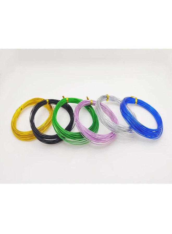 Leen4You 6 Rolls Aluminium Wire,Bendy Craft Wire,Flexible Modelling Wire for Jewellry Making, DIY Sculptures, Embellishments, Modelling Making and Crafts Wires (Diameter-1.5mm, Multicolor, 6) - Image 3
