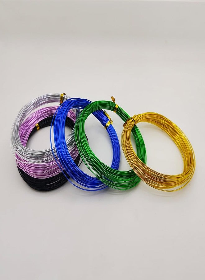 Leen4You 6 Rolls Aluminium Wire,Bendy Craft Wire,Flexible Modelling Wire for Jewellry Making, DIY Sculptures, Embellishments, Modelling Making and Crafts Wires (Diameter-1.5mm, Multicolor, 6) - Image 4