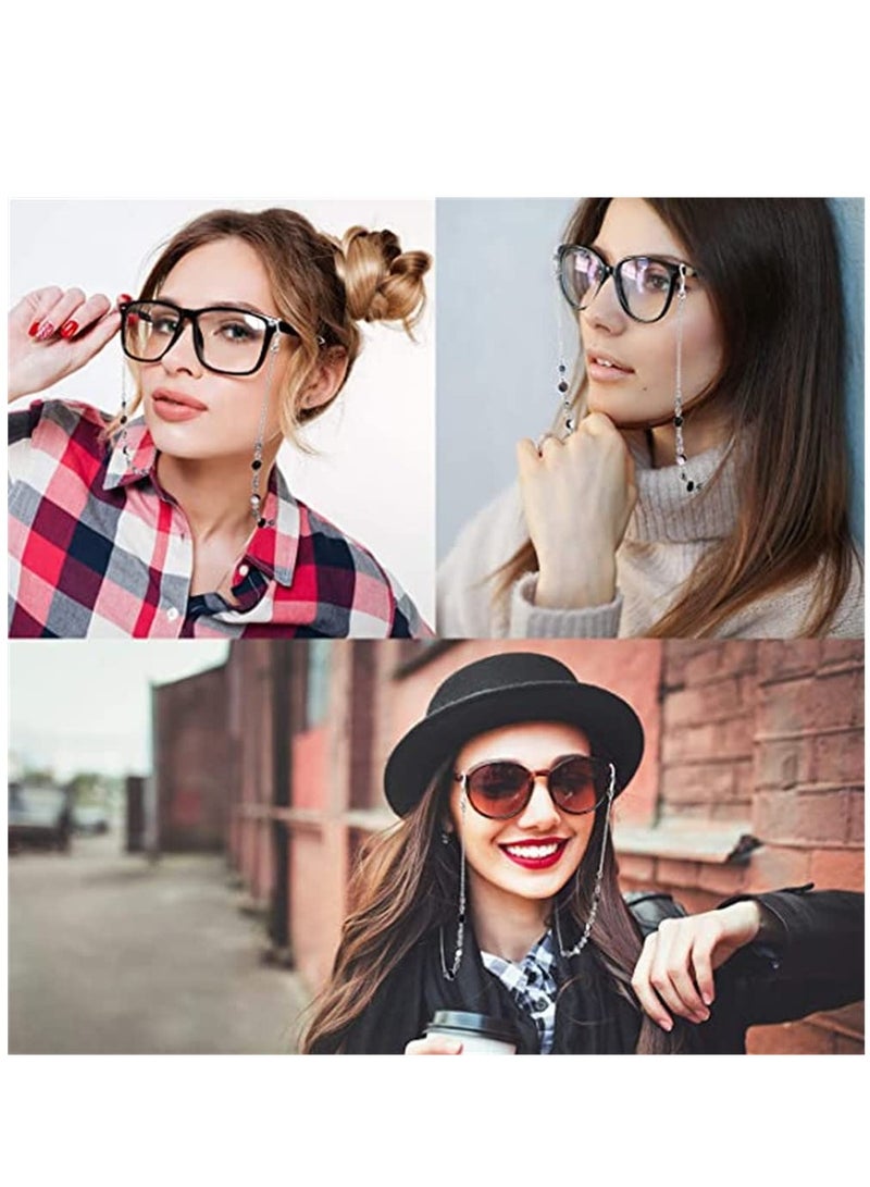 Eyeglass Chain, Fashion Eyewear Retainer Strap Holder Cord, Sunglasses Holder Necklace, Face Covering Beaded Lanyard, Reading Eyeglass Necklace, Eyeglass Lanyard, Neck Cord Strap for Women