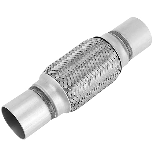 SINJEUN 3 Pack 2 x 6 Inch Stainless Steel Double Braid Flex Pipe, Exhaust Flex Connector Pipes for Exhaust Pipe System Repairing - Image 4