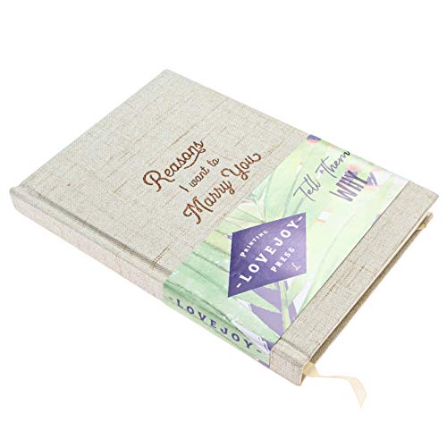 Amehla Reasons I Want to Marry You Wedding Gift Notebook - Write Love Letters To and From Bride & Groom - Linen Hardcover Letterpress and Embossed Journal for Proposal, Engagement, Anniversary, Fiance Gifts - Image 5