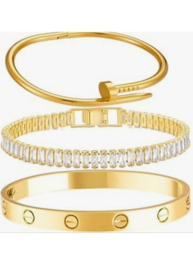 ار اند ار طقم اساور استاليس ستيل بيور - Image 2