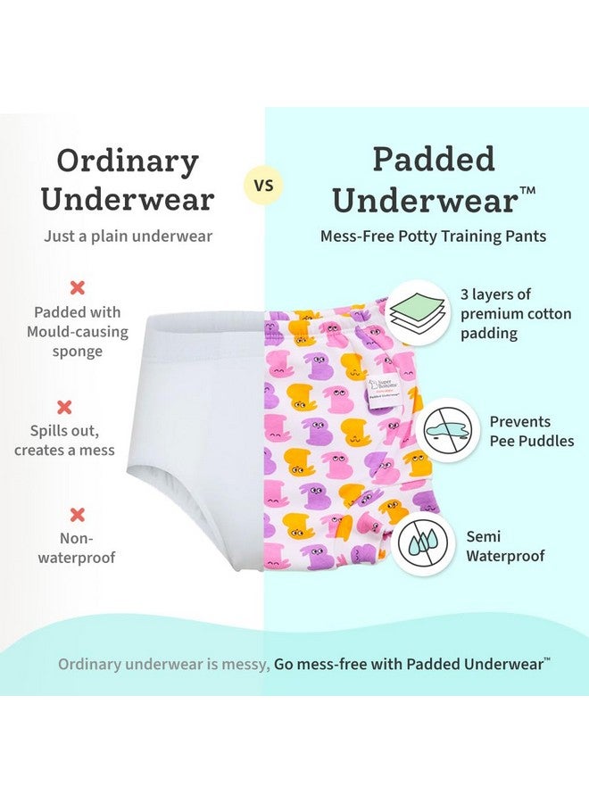 SuperBottoms Padded Underwear For Growing Babies/Toddlers|With 3 Layers Of Cotton Padding & Super DryFeel Layer| Pull-Up For Potty Training & Diaper-Free Time(Bummy World, Size: 0, Pack of 12) - Image 5