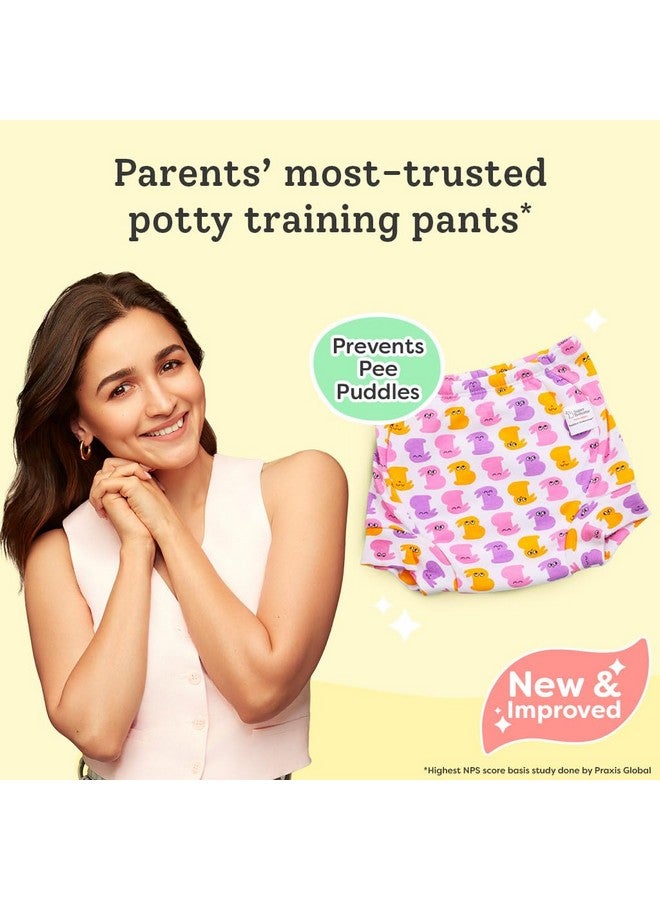 SuperBottoms Padded Underwear For Growing Babies/Toddlers|With 3 Layers Of Cotton Padding & Super DryFeel Layer| Pull-Up For Potty Training & Diaper-Free Time(Bummy World, Size: 0, Pack of 12) - Image 2