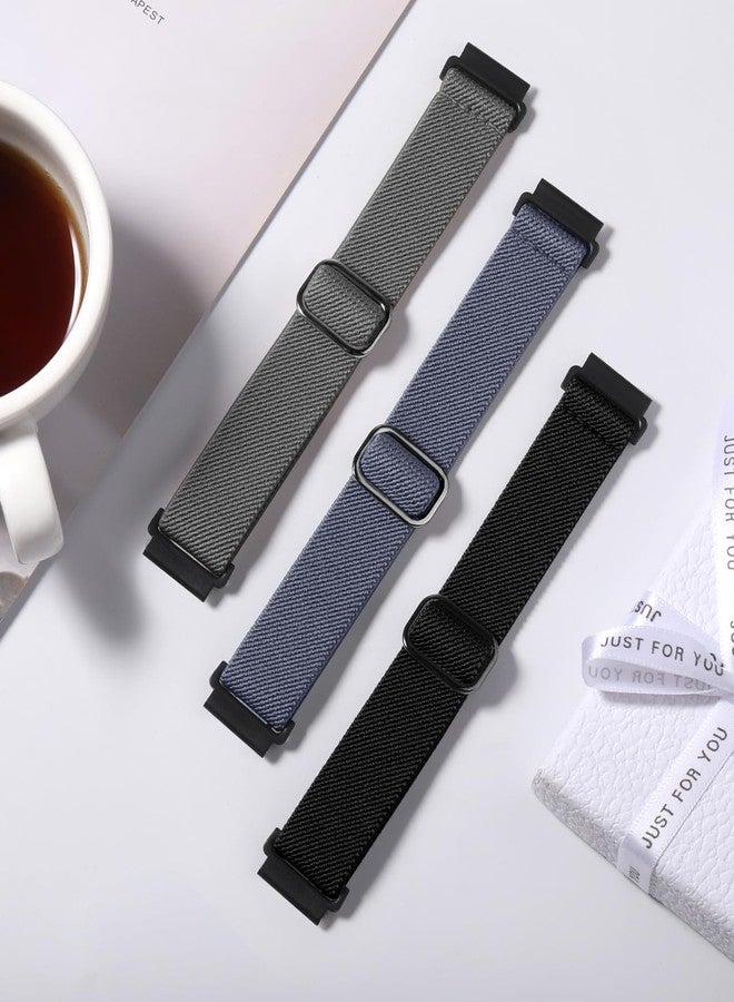 Lerobo Elastic Bands Compatible with Samsung Galaxy Watch 7/6/5/4 40mm 44mm/for Galaxy Watch 6 4 Classic 43mm 47mm 42mm 46mm/Active 2/FE, 3 Pack 20mm Soft Adjustable Breathable Sport Band - Image 4