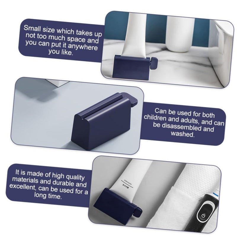 Automatic Toothpaste Squeezer Dispenser Wall Mount No Drill Rolling Roller for Bathroom - Image 4