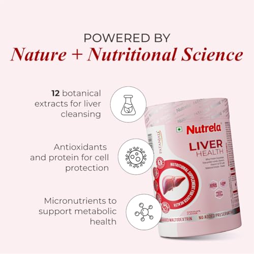 Nutrela Liver Health | High-Protein Nutritional Supplement for Liver Detox & Repair | Botanical Extracts & 21 Micronutrients – 400g - Image 2