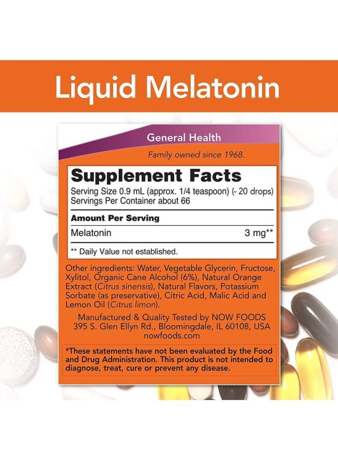 ناو فودز مكمل غذائي بالميلاتونين السائل محفز للنوم الصحي - Image 5