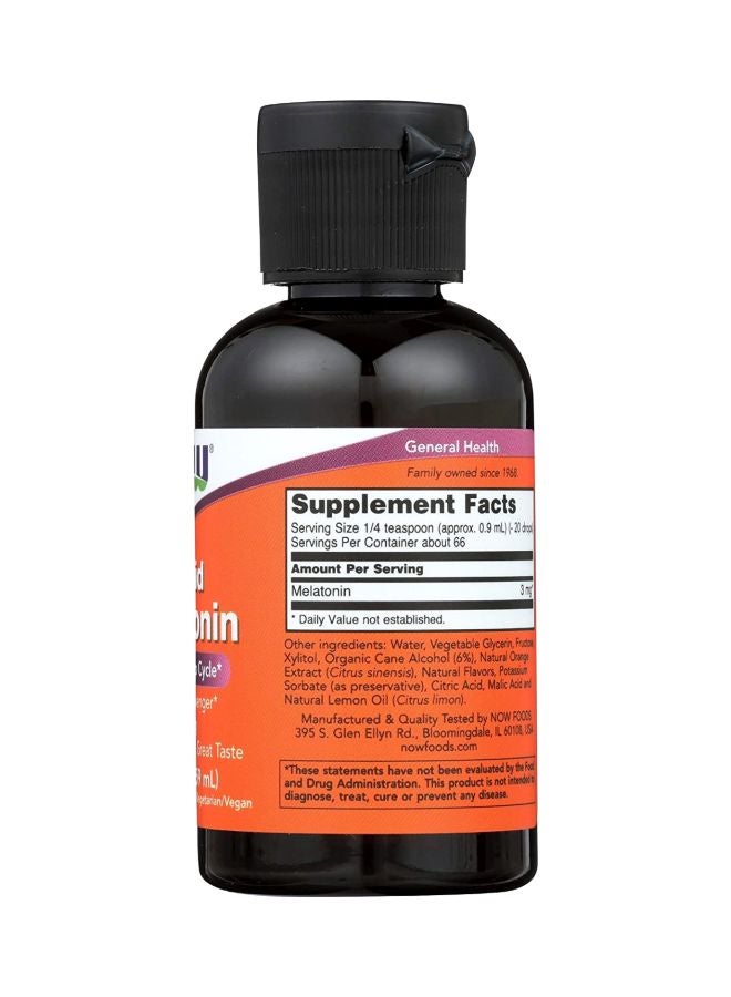 ناو فودز مكمل غذائي بالميلاتونين السائل محفز للنوم الصحي - Image 4