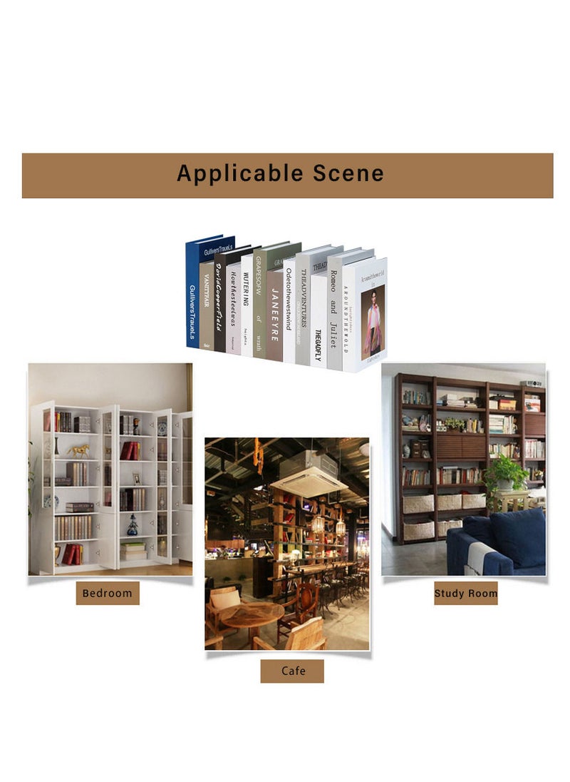 ZUIHAO Decorative Books Set 12 Pcs Fashion Fake Book Modern Hardcover Decoration for Home Office Bar Table Shelf  - Image 2