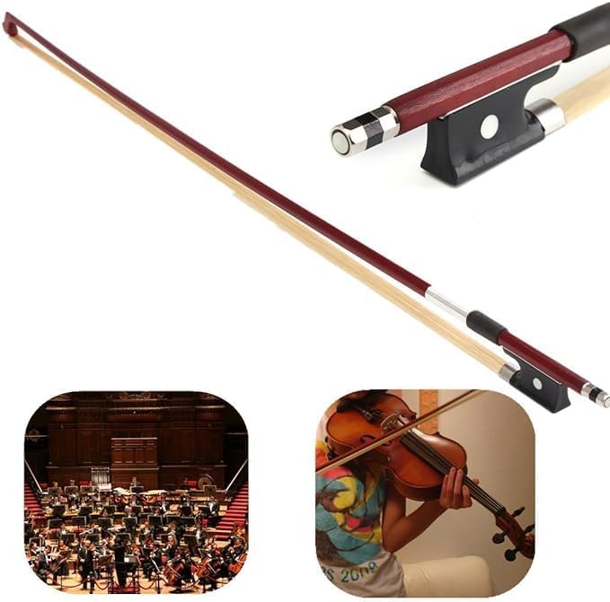 PERLMAN Ebony Violin Bow - Superior Violin Bow for Students (3/4) - Image 1