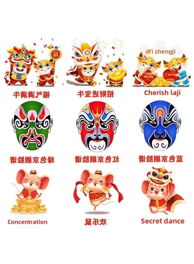 Rattle Baby Wooden-Month Boys And Girls Baby Full Moon Bite Traditional Toys One Piece Wholesale-Color:❣Ingot Rat With Wooden Handle (self-adhesive Sticker)❣ - Image 4