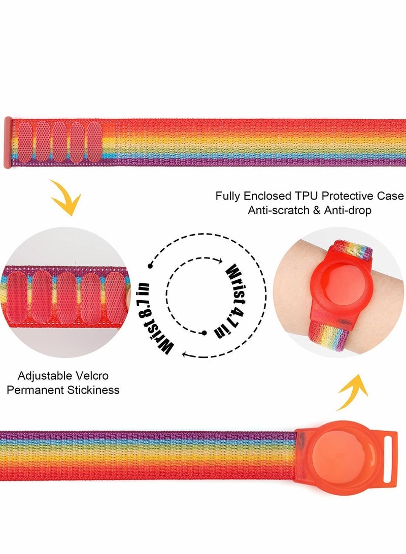 Y&D Children's Wristbands Adjustable for Apple Airtag Anti-dislodging Breathable Nylon - Image 3