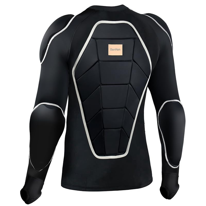 BenKen Men's Women's Professional Anti-Collision Sports Shirts, Motorcycle Jacket with Armor Full Body Armor for Skateboarding Skating Snowboarding Cycling (XL) - Image 2