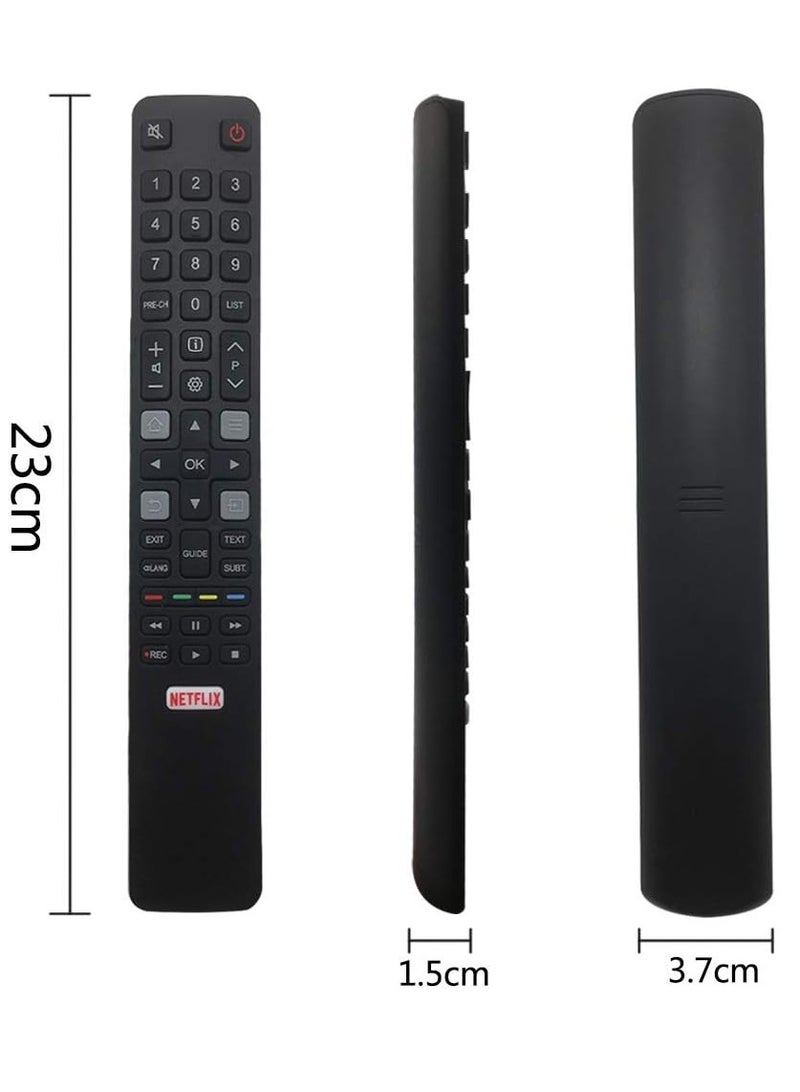 PopZa Replacement Remote Control RC802N for Remote Control TCL Thomson 4K UHD LCD LED Smart TV 55EP660 55EP680 60EP660 65DC760 U49P6046 U49S7096 65DC766 65EP640 65EP660 65EC78 0 75EP660 U43P6046 with Battery - Image 4