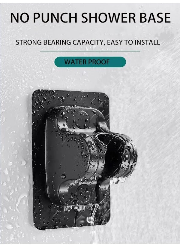 FAWER Faucet & Shower Black 3-Function Shower Set with Braided Hose and Adhesive Joint - 409B3Y  - Image 2