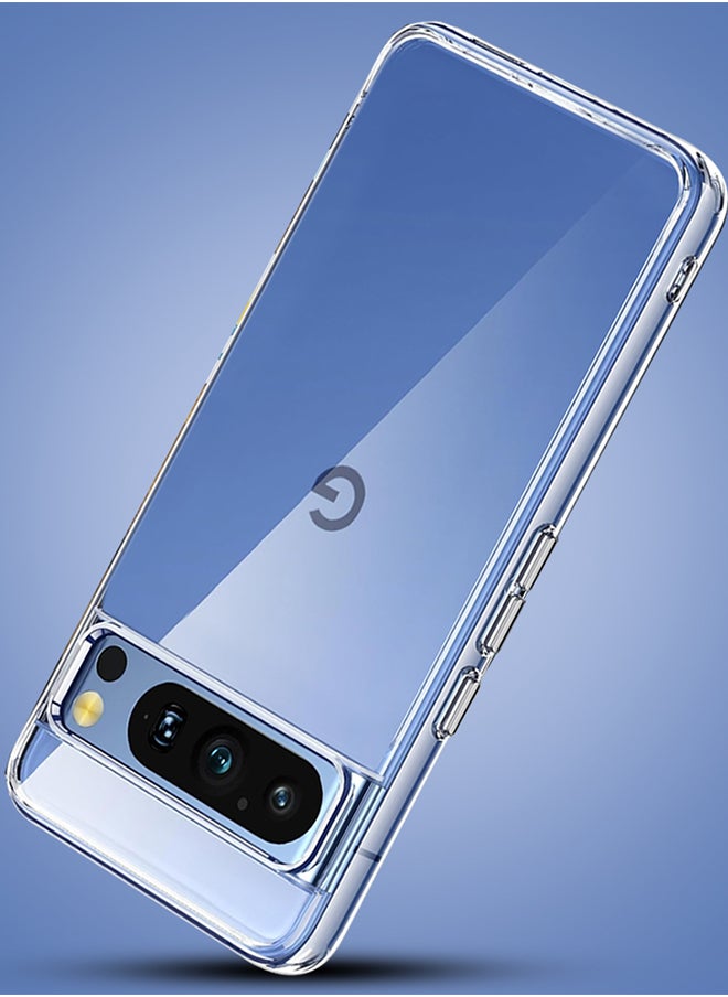 Google Pixel 8 Pro TPU Case Clear Anti-Yellowing Transparent Shockproof Protective Phone Case Scratch Resistant Cover