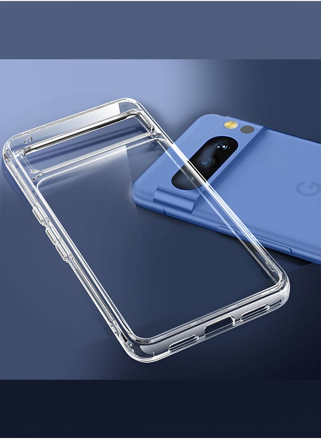 Google Pixel 8 Pro TPU Case Clear Anti-Yellowing Transparent Shockproof Protective Phone Case Scratch Resistant Cover