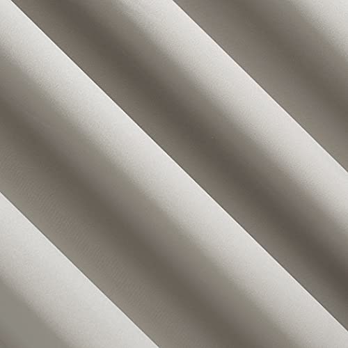Sun Zero Nordic 2-pack Theater Grade Extreme 100% Blackout Grommet Curtain Panel Pair, 52" x 84", Stone - Image 4