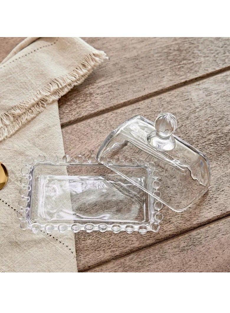 هوم بوكس طبق زبدة ميريام مزين بالخرز مقاس 14 سم - Image 3