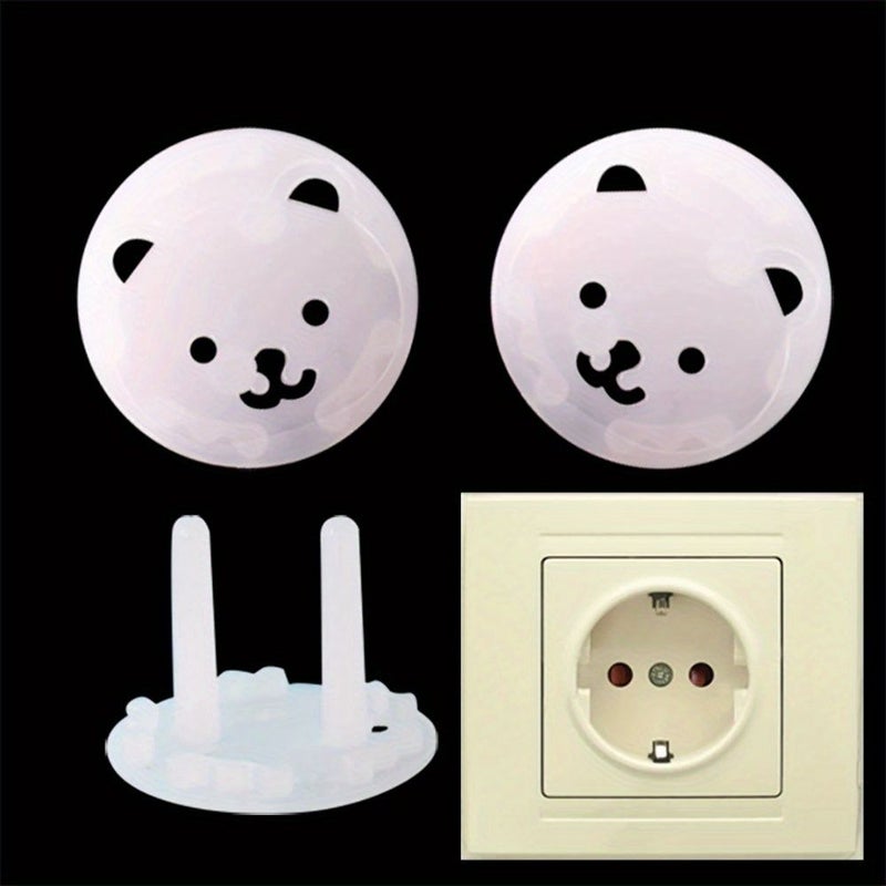 10pcs European Standard Outlet Cover Automatic Recovery Socket Hole Protector - Image 3